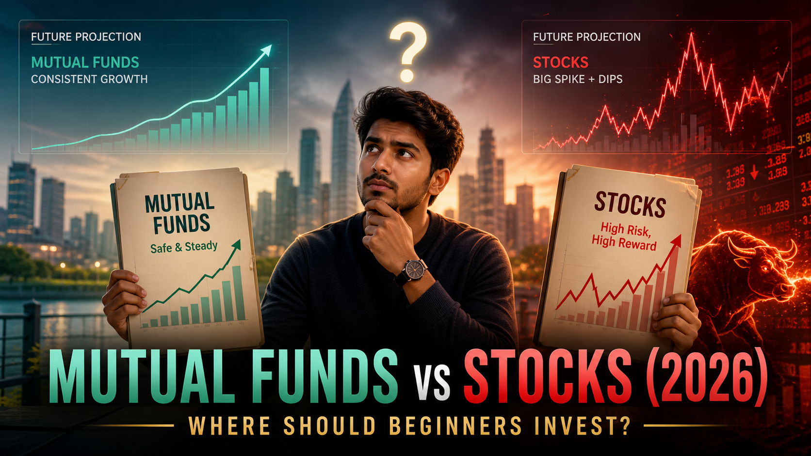 Mutual Funds vs Stocks: What Should Beginners Choose? (India 2026 Guide)
