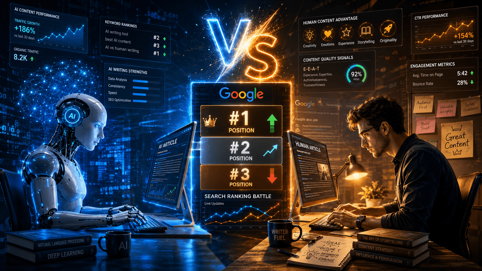 AI vs Human Writing: Which Ranks Better on Google? (2026 Study)
