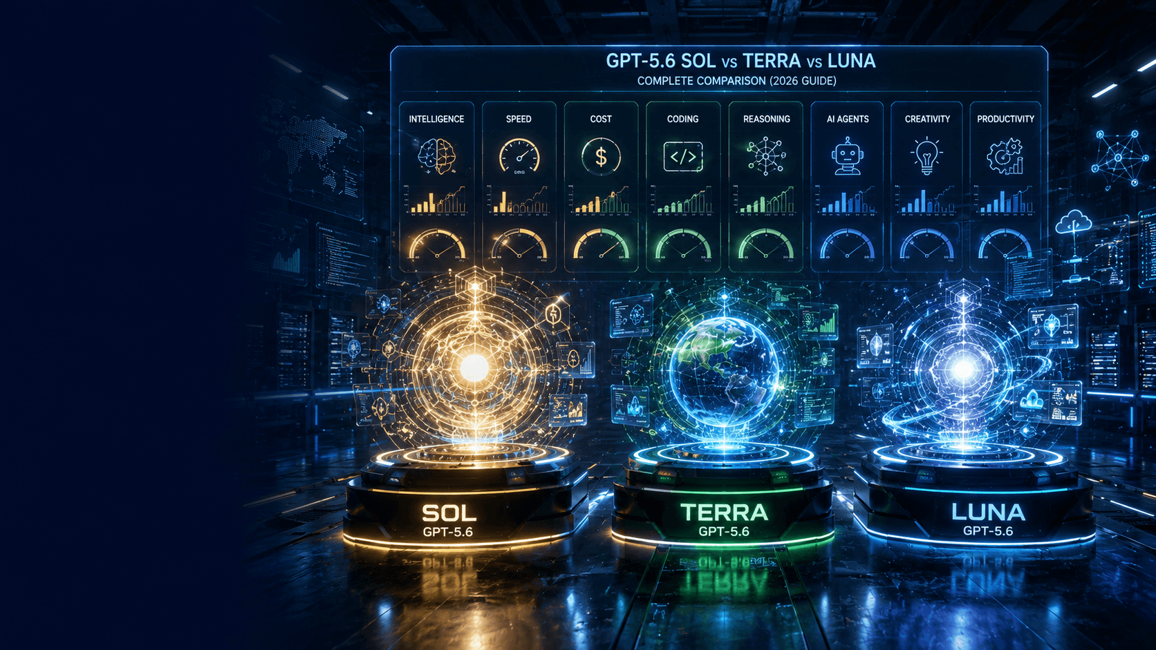 GPT-5.6 Sol vs Terra vs Luna: Complete Comparison (2026 Guide)